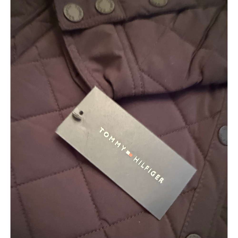 NWT Women's Tommy Hilfiger Quilted Shacket L Black - Picture 9 of 14